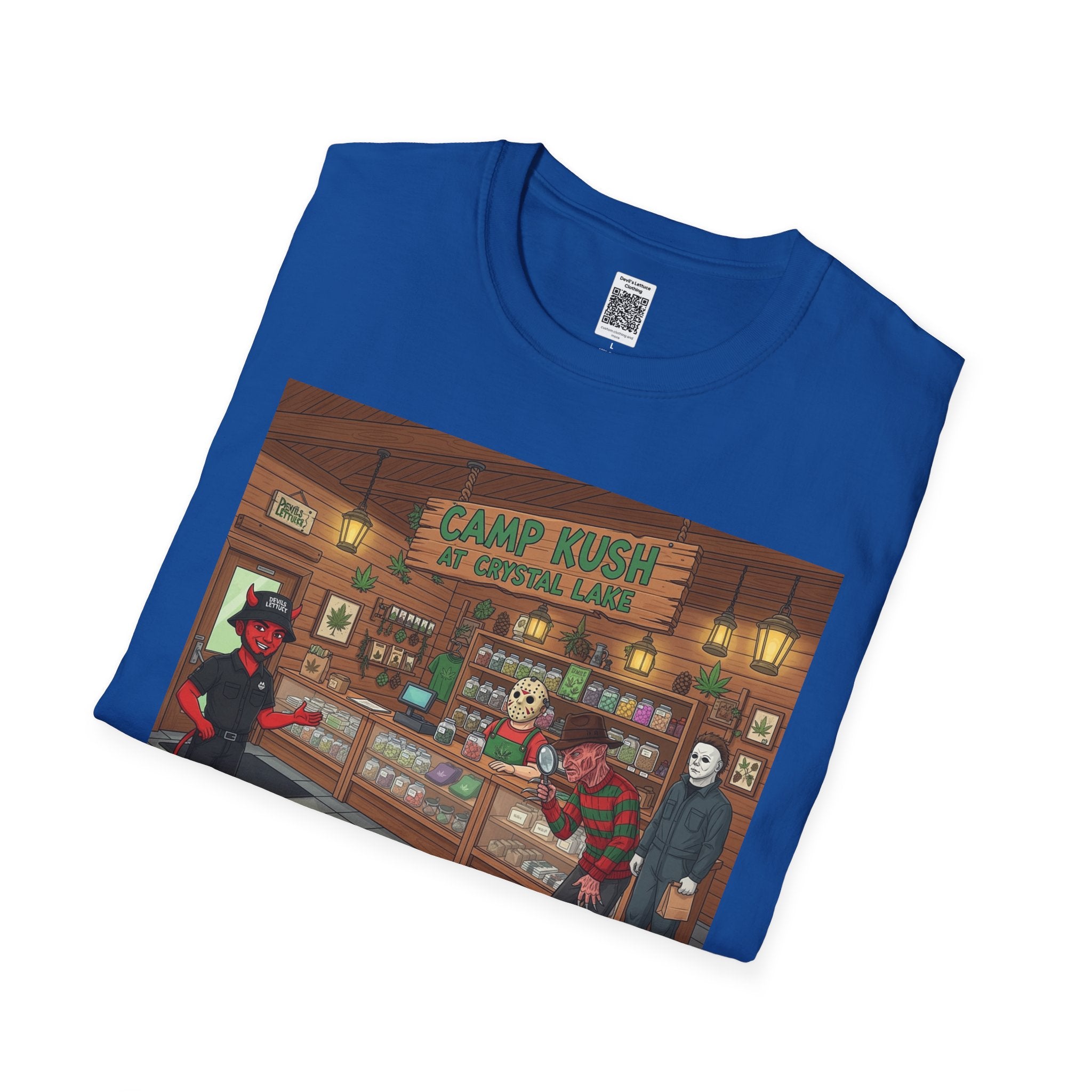 Camp Kush at CrystalLake, Ideal for Halloween Gatherings, Gift for Friends, Unique Design, Casual [...]