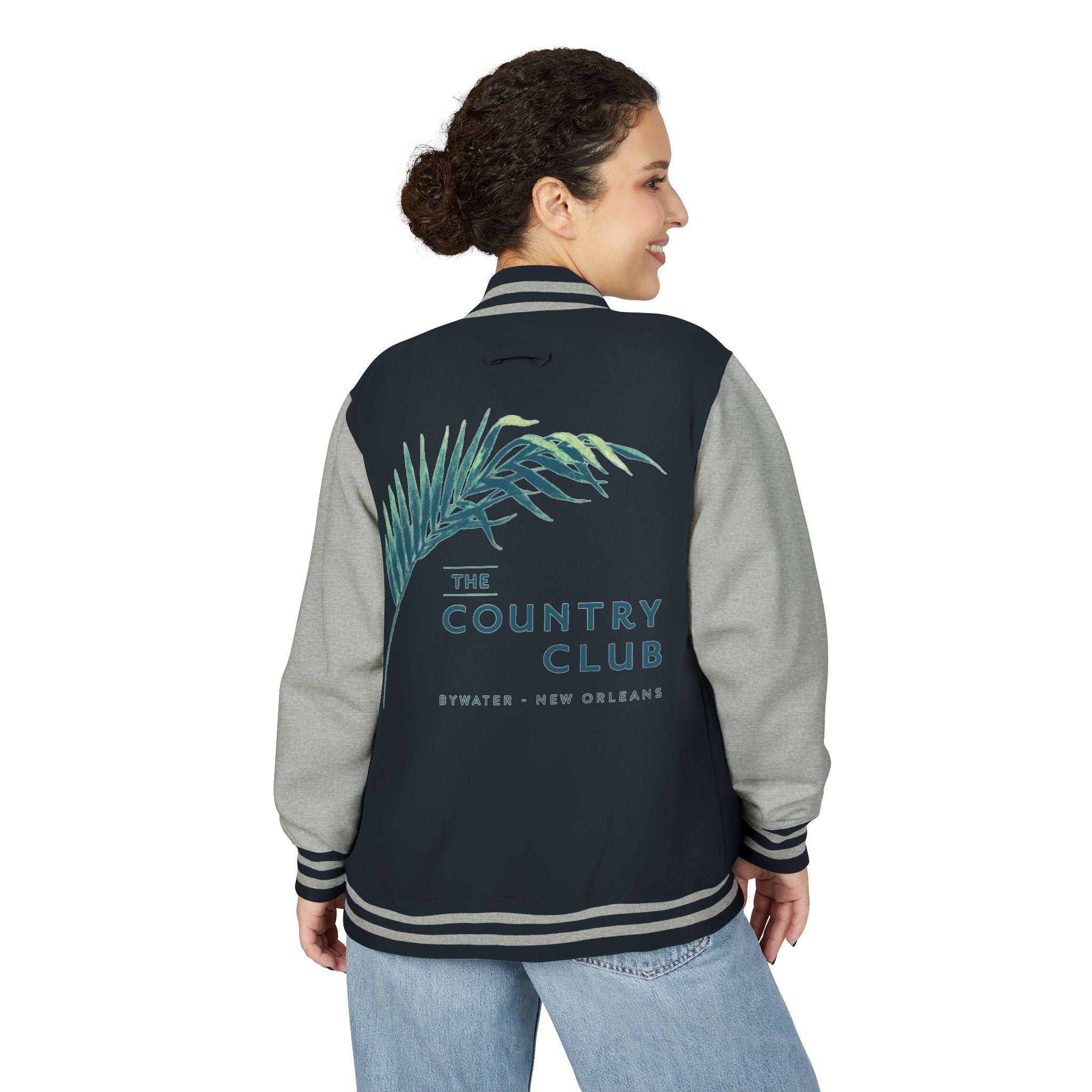 Letterman Jacket - The Country Club Palm Logo Varsity Jacket