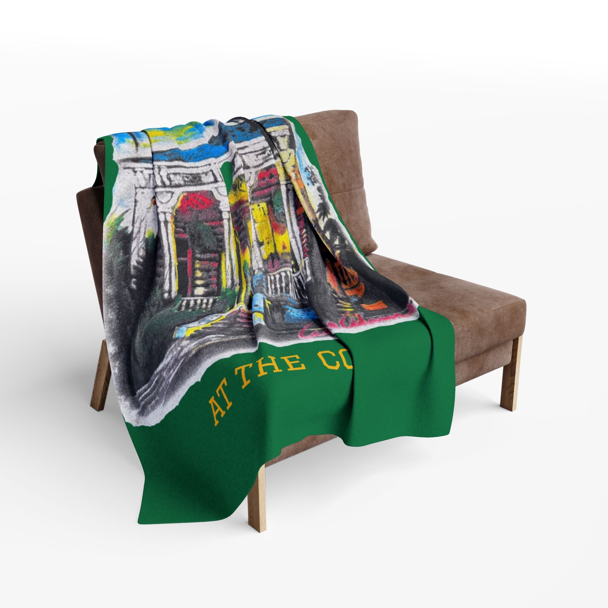 Movie Night Arctic Fleece Blanket – 'Movie Night at the CC!!' Cozy Throw