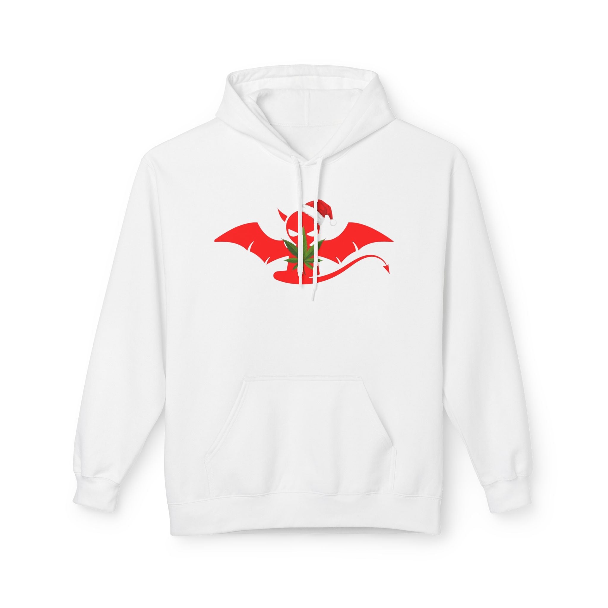 Classic Devil's Lettuce Christmas Hoodie - Premium Cannabis-Themed Apparel Unisex Cozy Sweatshirt for Campfire Nights, Christmas Gifts, Streetwear