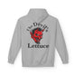 Killer Budz Fleece Hoodie with Devil's Lettuce Print, Unisex Cozy Sweatshirt for Campfire Nights, Halloween Gifts, Streetwear