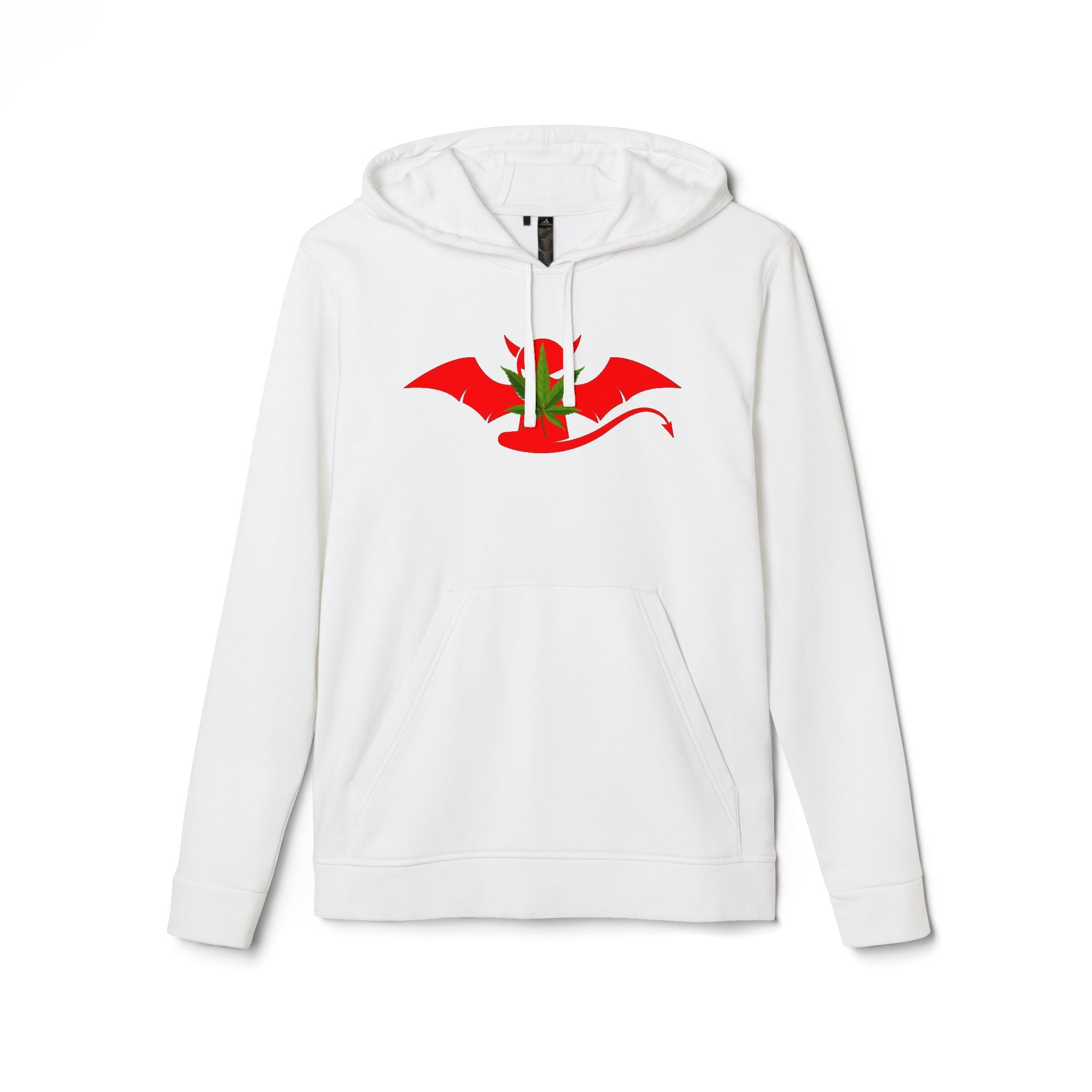 Devil’s Lettuce Hoodie — Graphic White Fleece Pullover