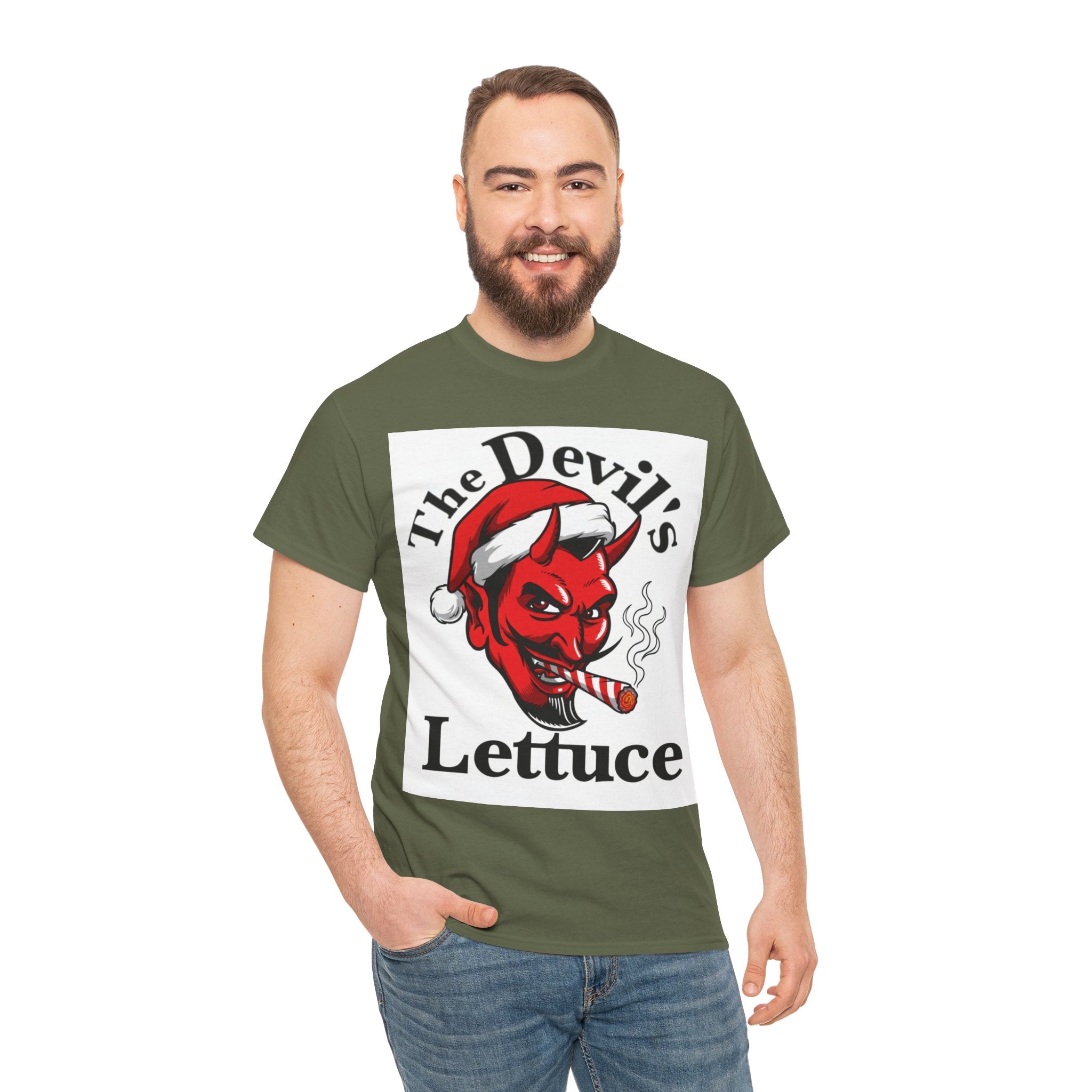 Devil's Lettuce Logo / Christmas Cotton Tee