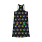 Weed/devil pattern Gay Pride Women's Racerback Dress (AOP)