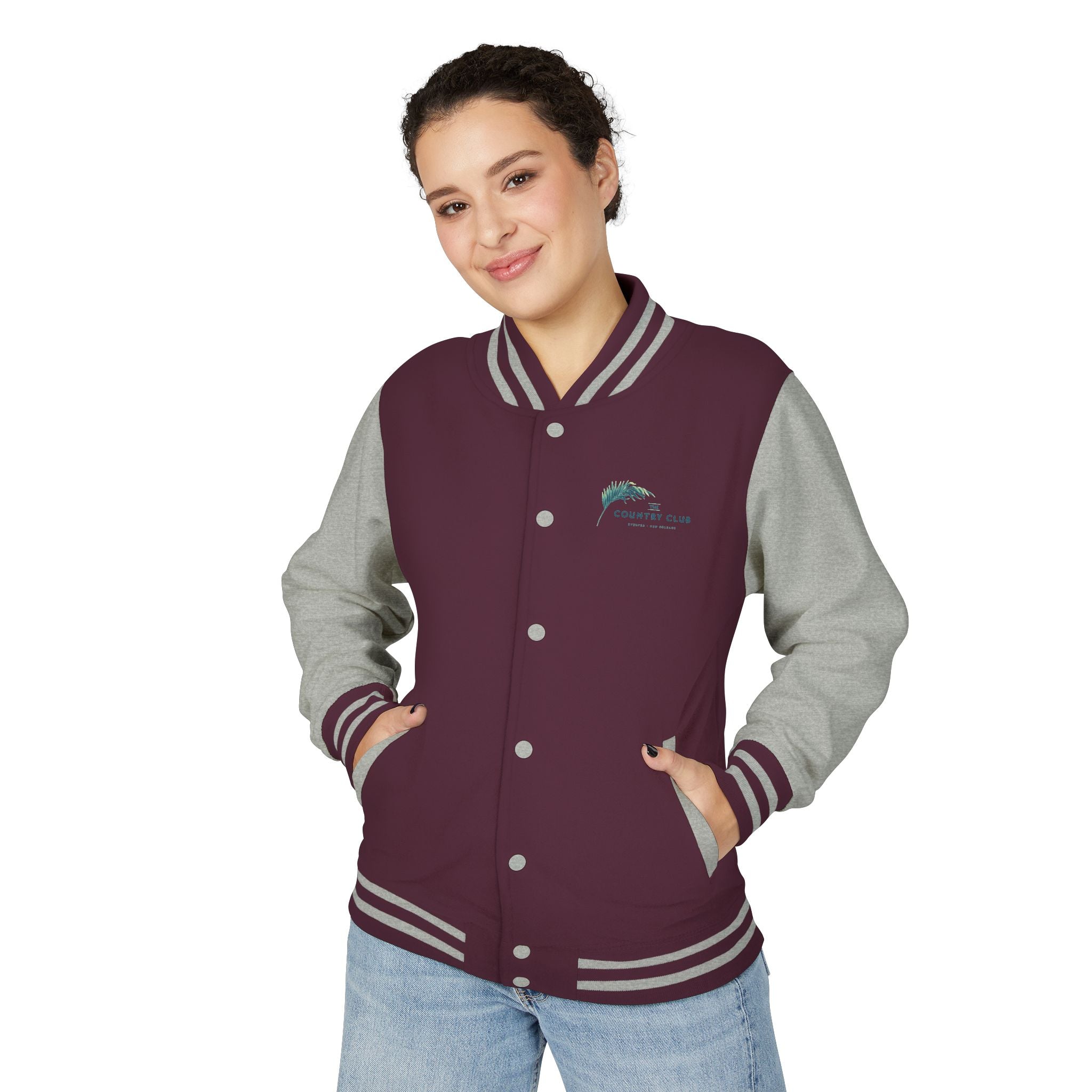 Letterman Jacket - The Country Club Palm Logo Varsity Jacket