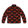 Men's Puffer Jacket – Red and Green Devil's Lettuce Stamp