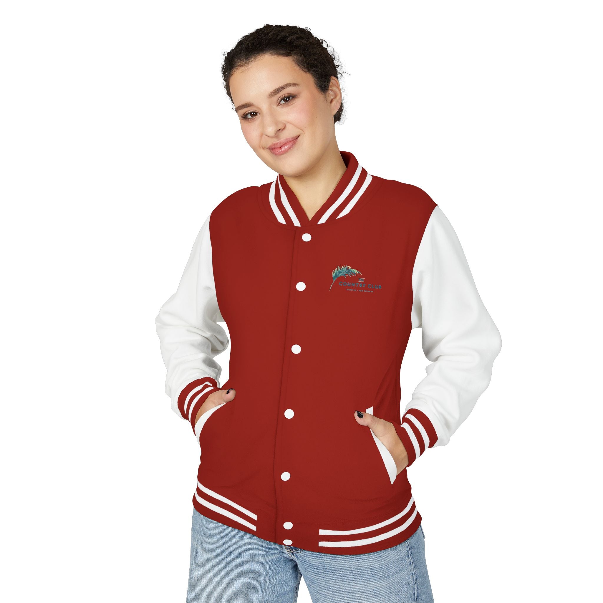 Letterman Jacket - The Country Club Palm Logo Varsity Jacket