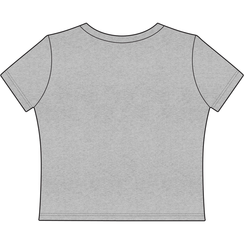 The Devil's Lettuce Baby Tee — Retro Devil Head Cannabis Humor Crop Top