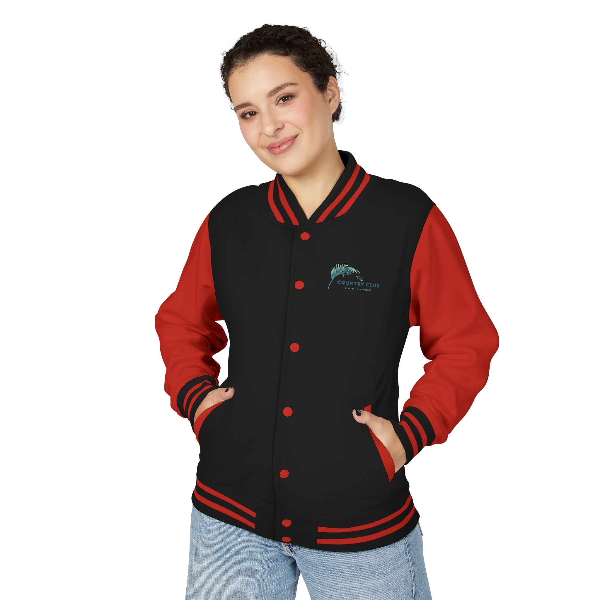 Letterman Jacket - The Country Club Palm Logo Varsity Jacket
