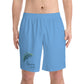 Country Club Men's Elastic Beach Shorts light blue