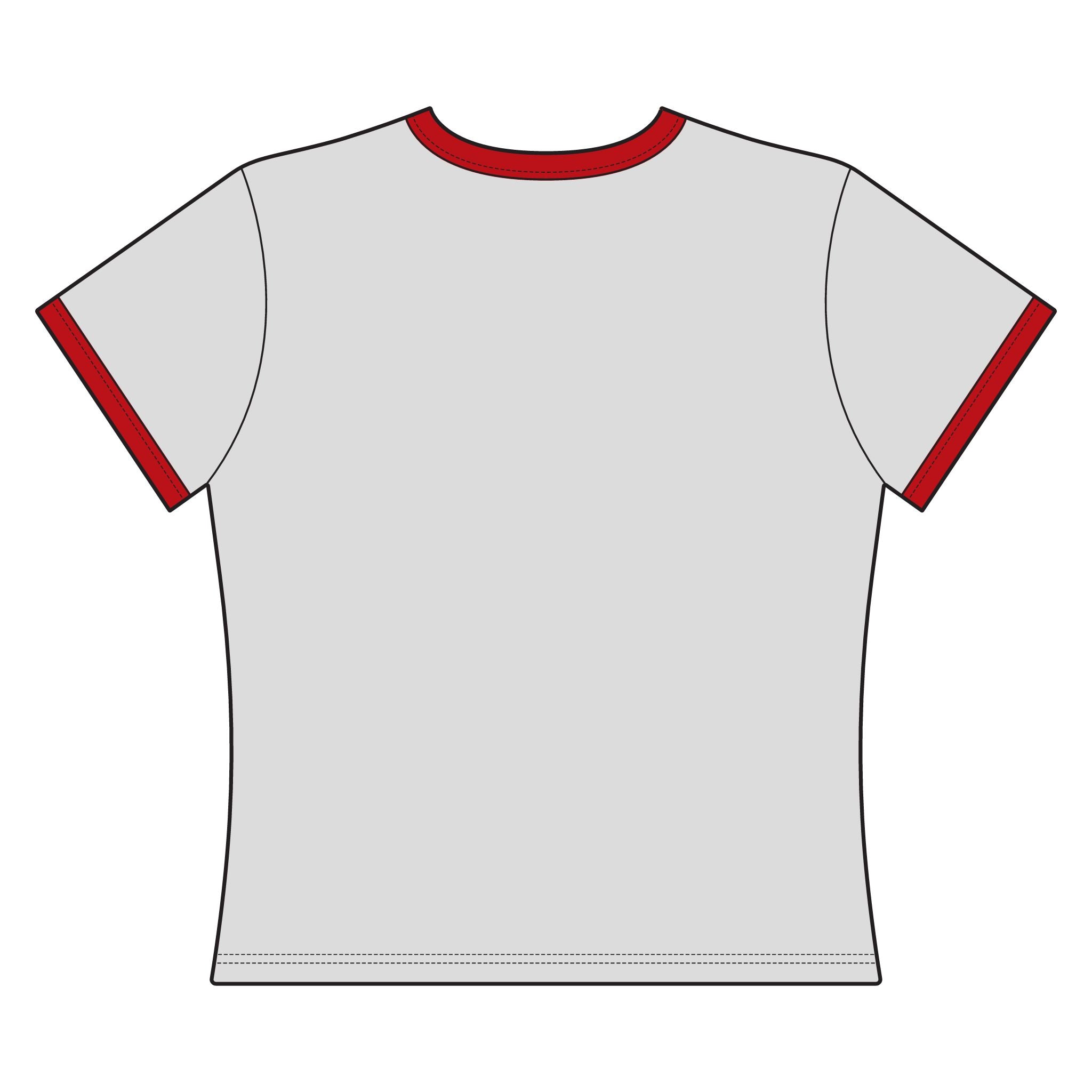 Women's Ringer Tee — The Devil's Lettuce Graphic Ringer Tee