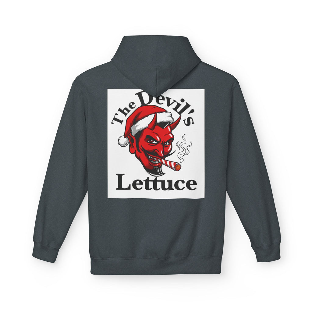 Classic Devil's Lettuce Christmas Hoodie - Premium Cannabis-Themed Apparel Unisex Cozy Sweatshirt for Campfire Nights, Christmas Gifts, Streetwear