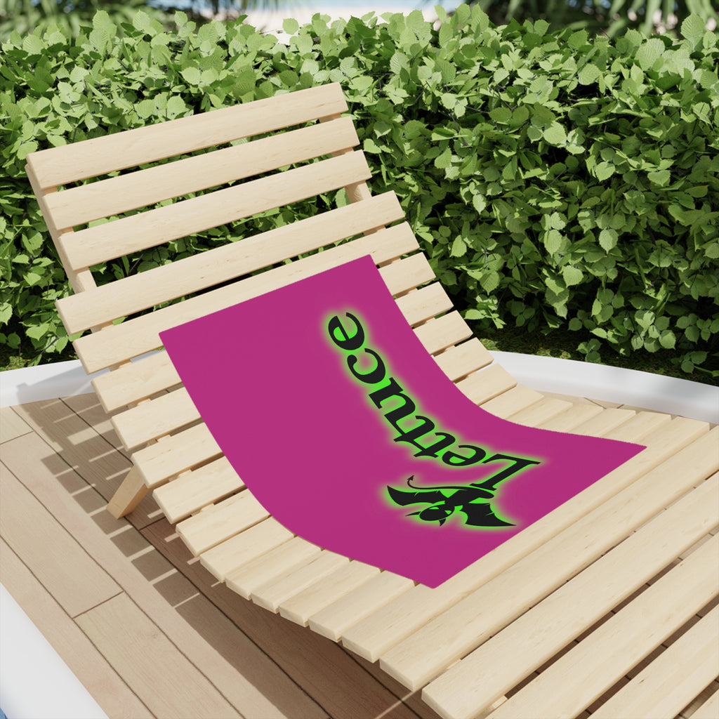 Devil's Lettuce Beach Towels Pink