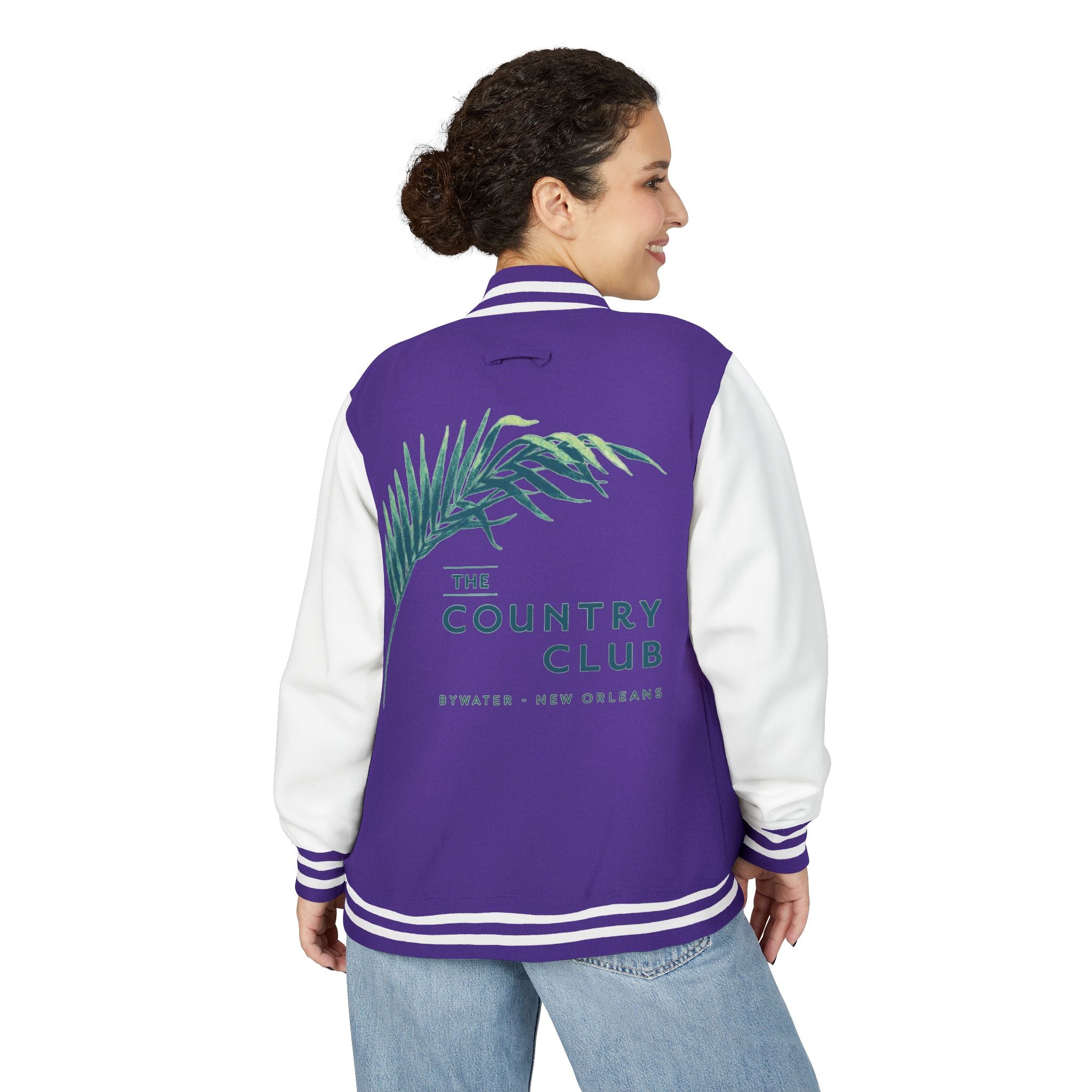 Letterman Jacket - The Country Club Palm Logo Varsity Jacket