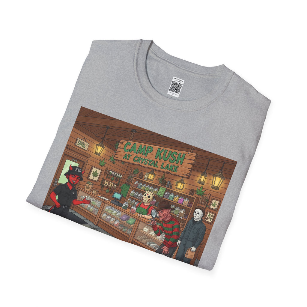 Camp Kush at CrystalLake, Ideal for Halloween Gatherings, Gift for Friends, Unique Design, Casual [...]