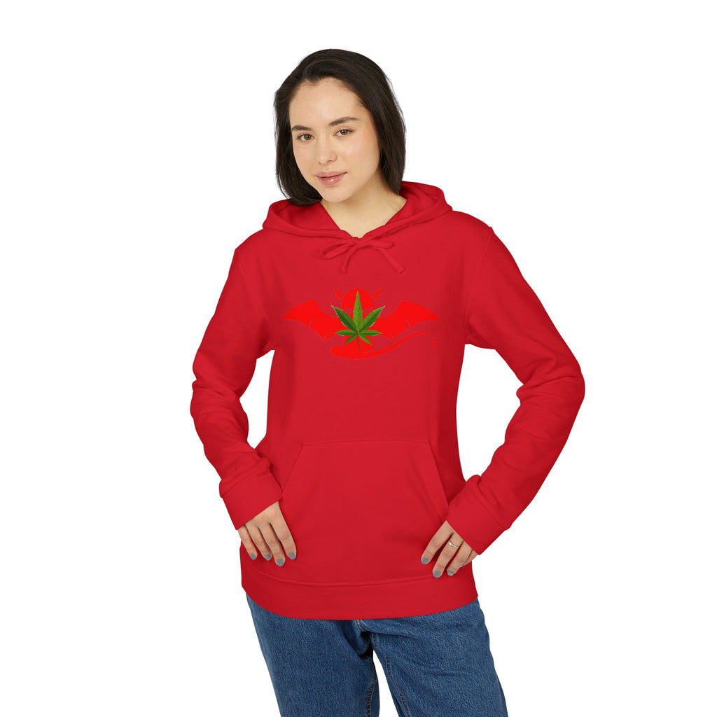 Devil’s Lettuce Hoodie — Graphic White Fleece Pullover