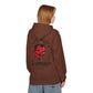 Killer Budz Fleece Hoodie with Devil's Lettuce Print, Unisex Cozy Sweatshirt for Campfire Nights, Halloween Gifts, Streetwear
