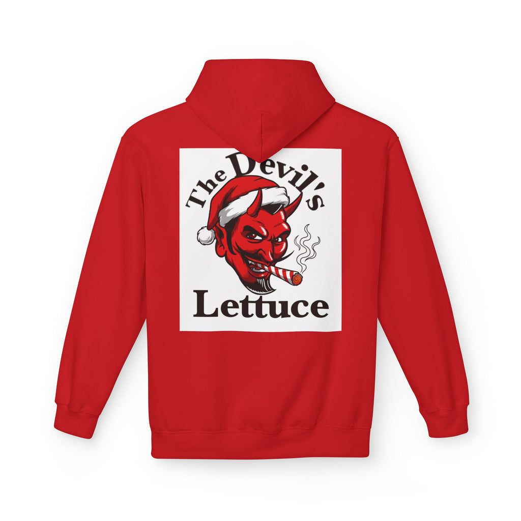 Classic Devil's Lettuce Christmas Hoodie - Premium Cannabis-Themed Apparel Unisex Cozy Sweatshirt for Campfire Nights, Christmas Gifts, Streetwear