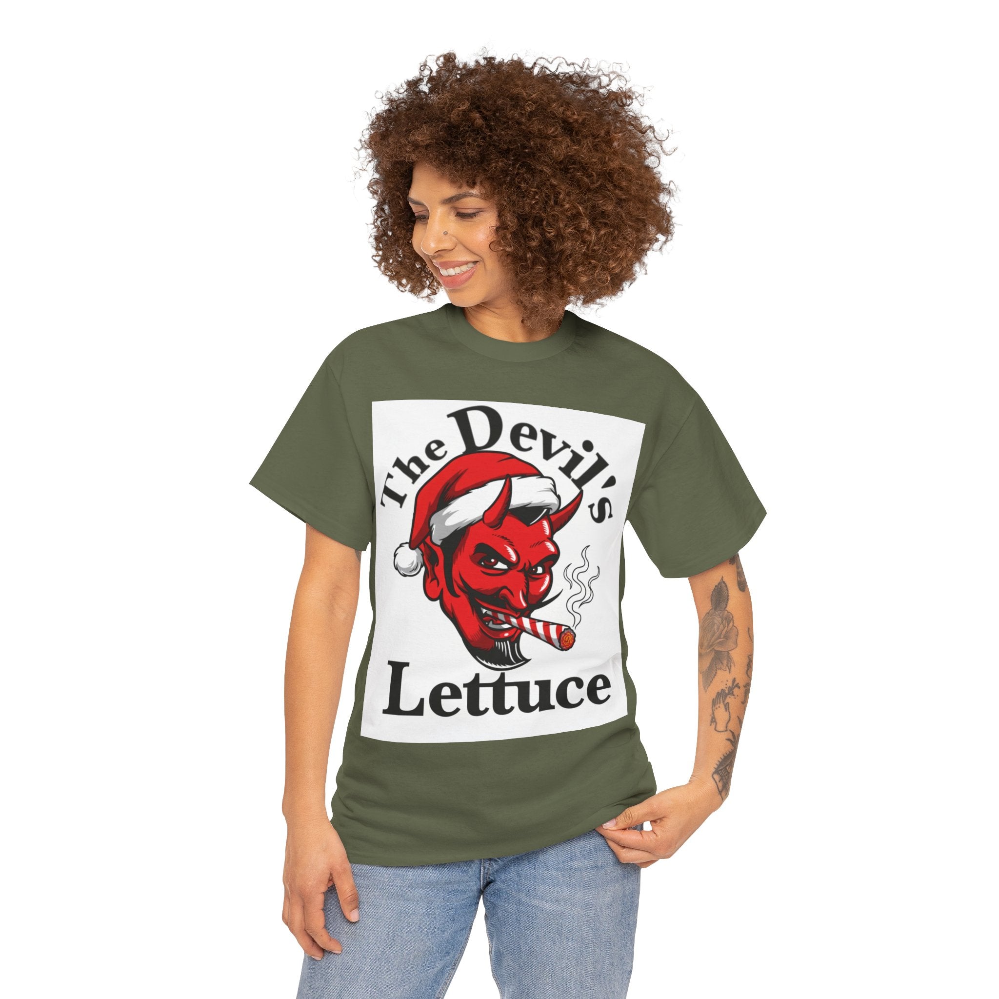 Devil's Lettuce Logo / Christmas Cotton Tee
