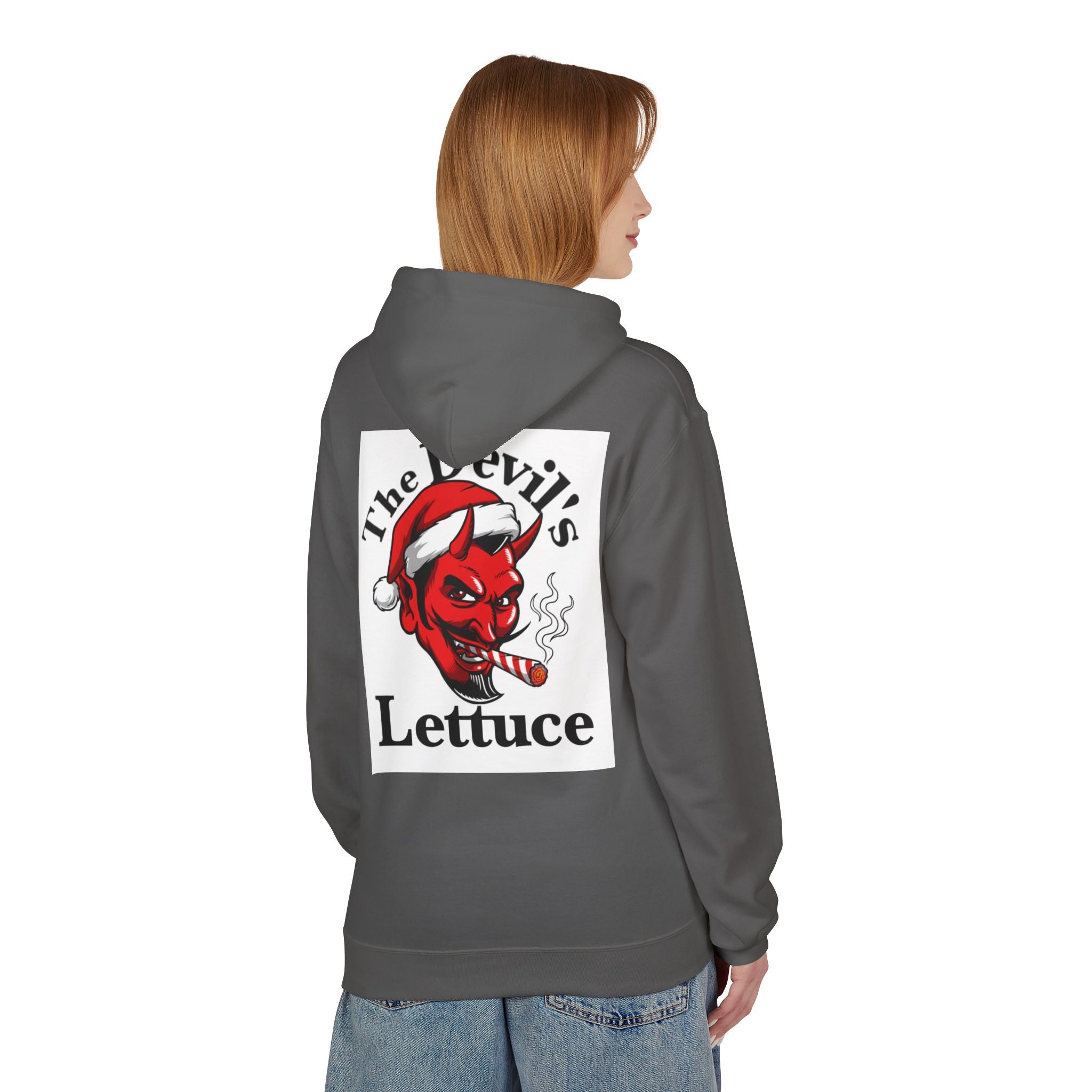 Classic Devil's Lettuce Christmas Hoodie - Premium Cannabis-Themed Apparel Unisex Cozy Sweatshirt for Campfire Nights, Christmas Gifts, Streetwear