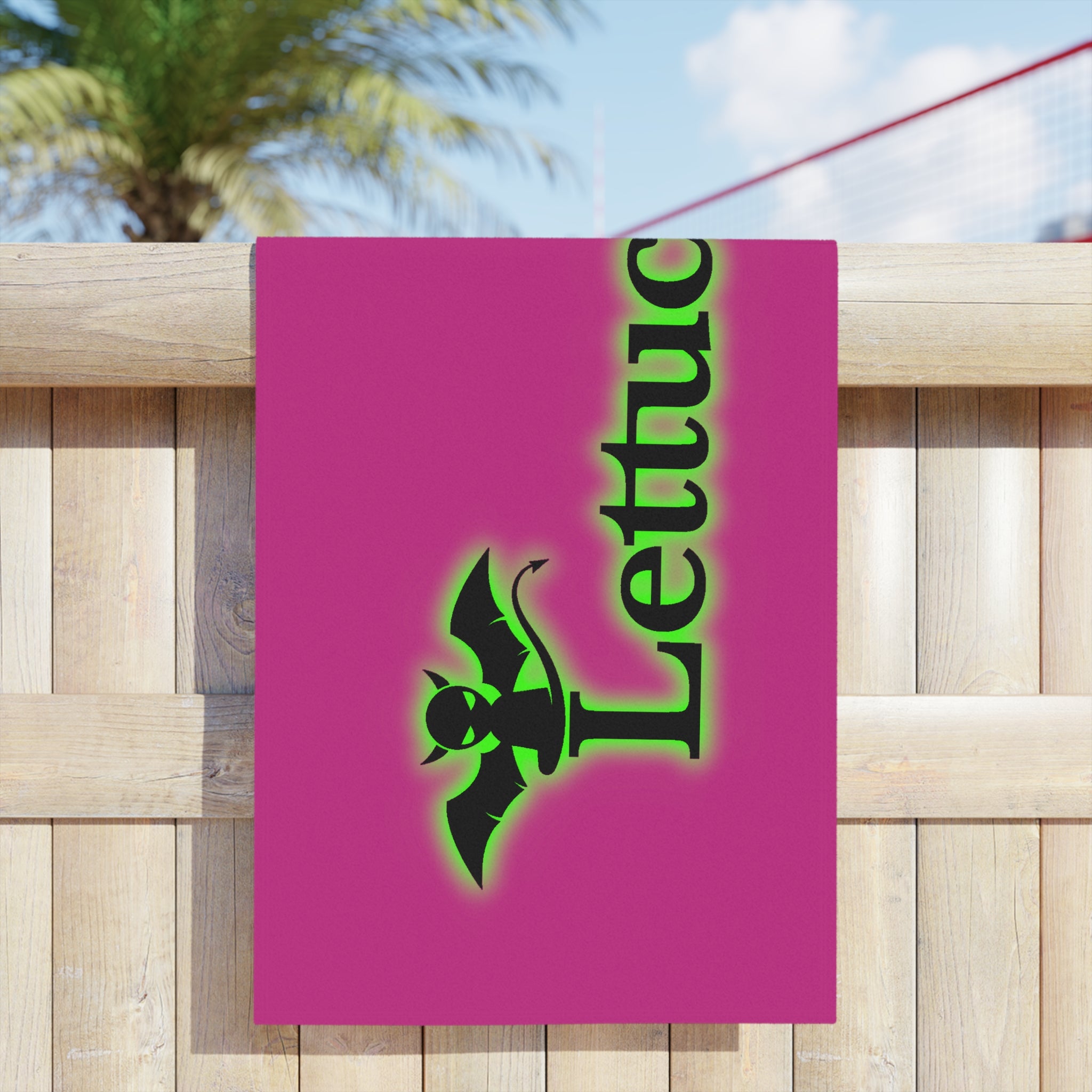 Devil's Lettuce Beach Towels Pink