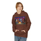 Killer Budz Fleece Hoodie with Devil's Lettuce Print, Unisex Cozy Sweatshirt for Campfire Nights, Halloween Gifts, Streetwear