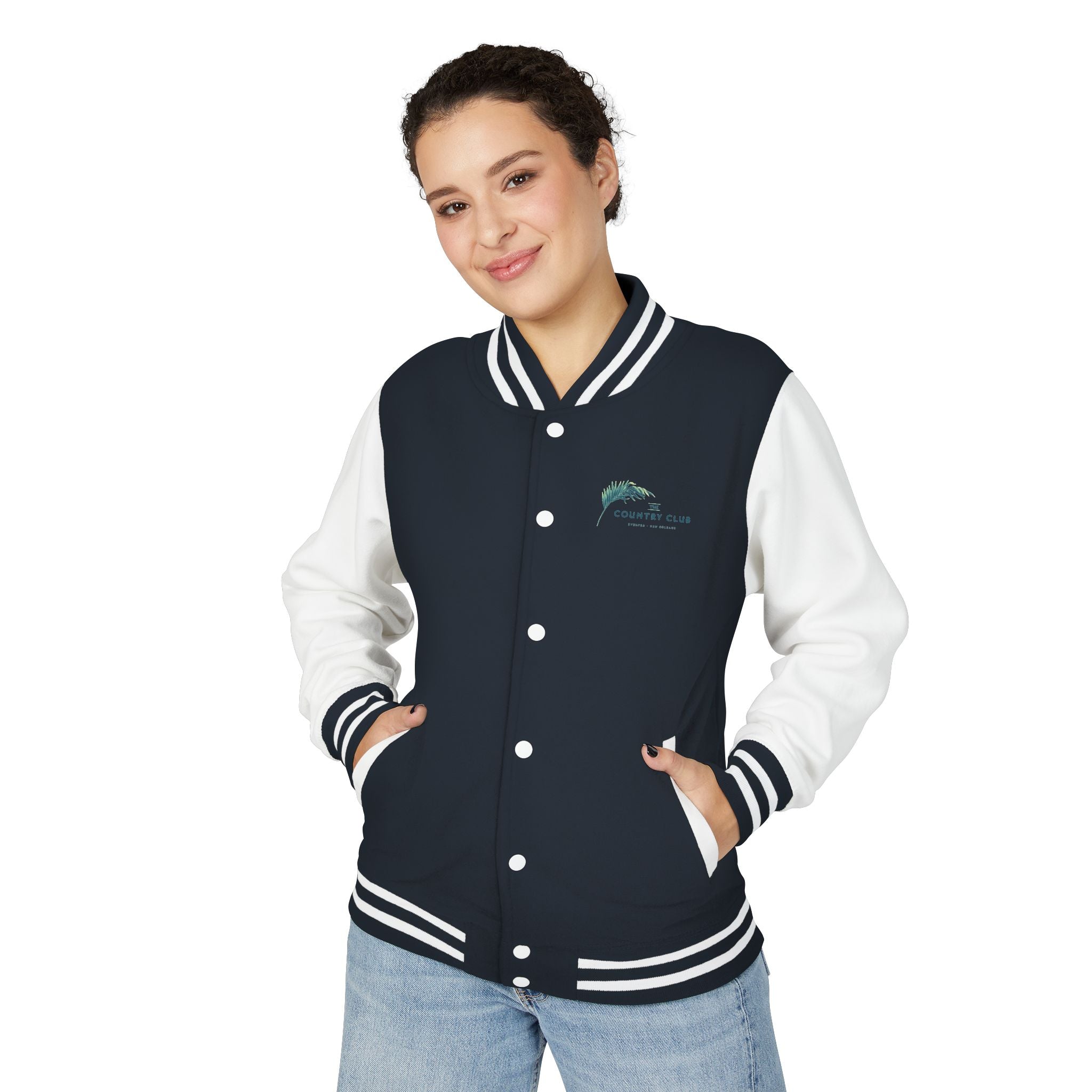 Letterman Jacket - The Country Club Palm Logo Varsity Jacket
