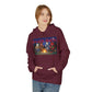 Killer Budz Fleece Hoodie with Devil's Lettuce Print, Unisex Cozy Sweatshirt for Campfire Nights, Halloween Gifts, Streetwear