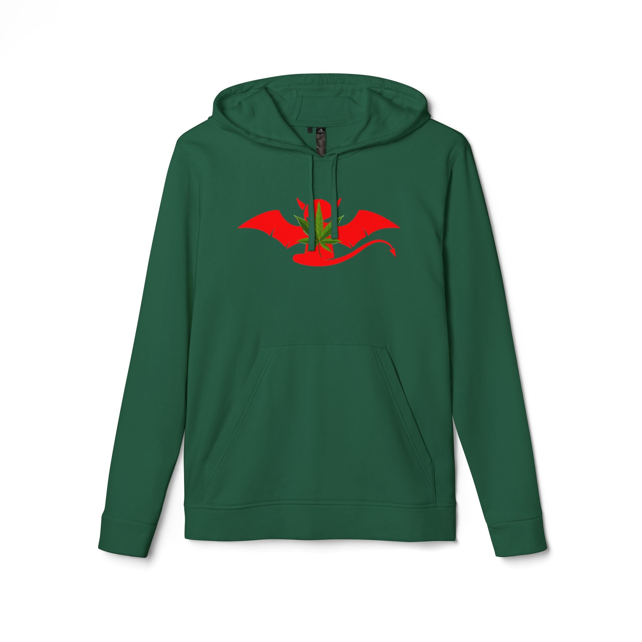 Devil’s Lettuce Hoodie — Graphic White Fleece Pullover