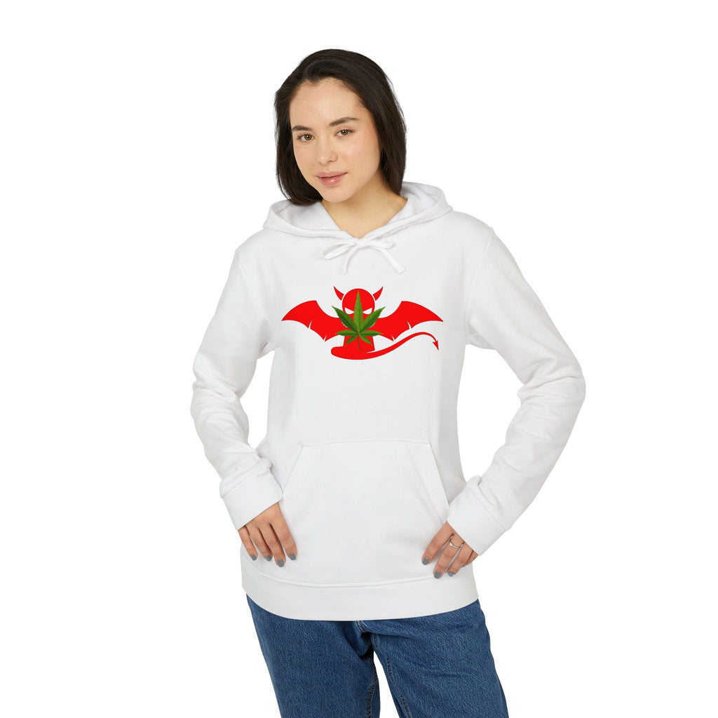 Devil’s Lettuce Hoodie — Graphic White Fleece Pullover