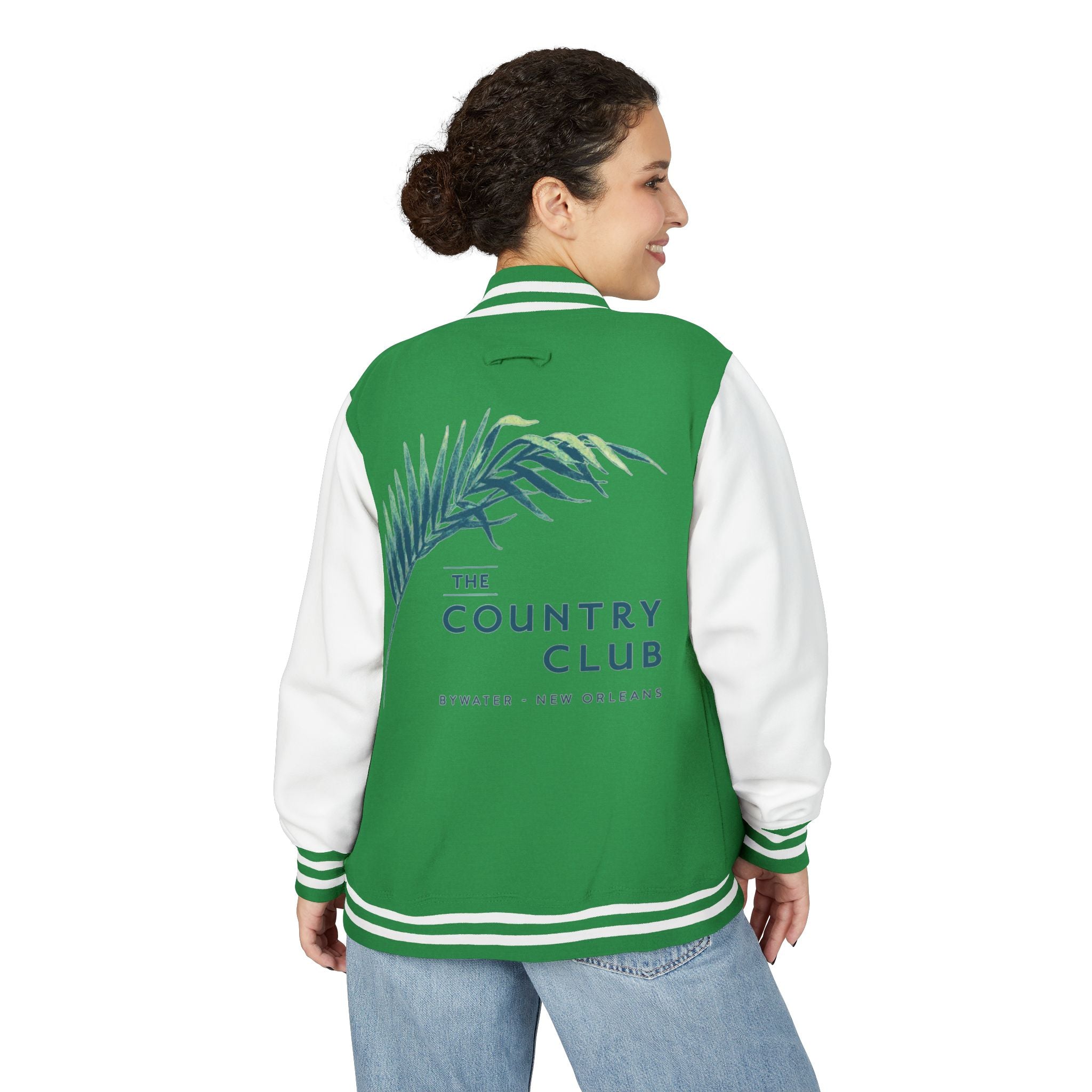 Letterman Jacket - The Country Club Palm Logo Varsity Jacket