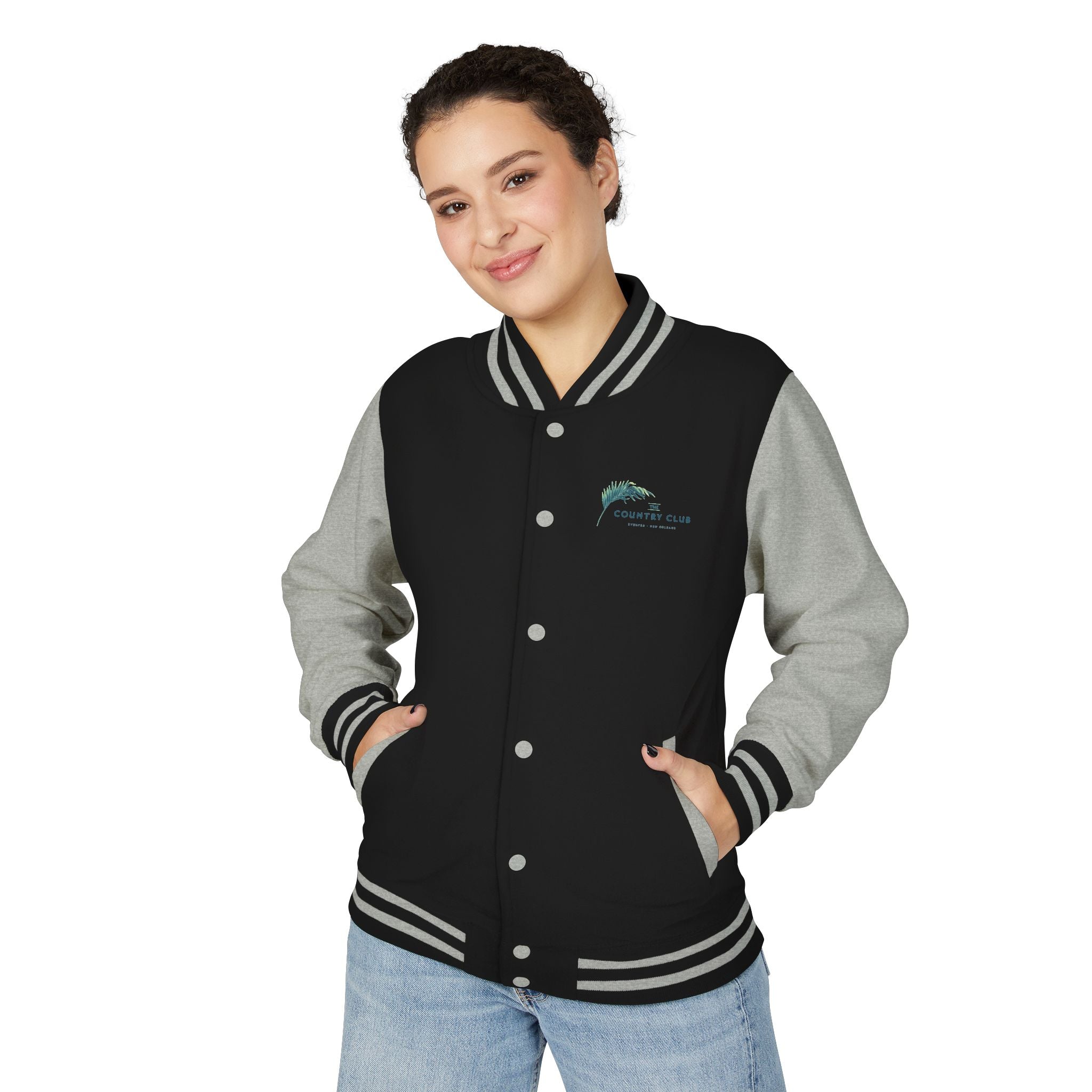 Letterman Jacket - The Country Club Palm Logo Varsity Jacket