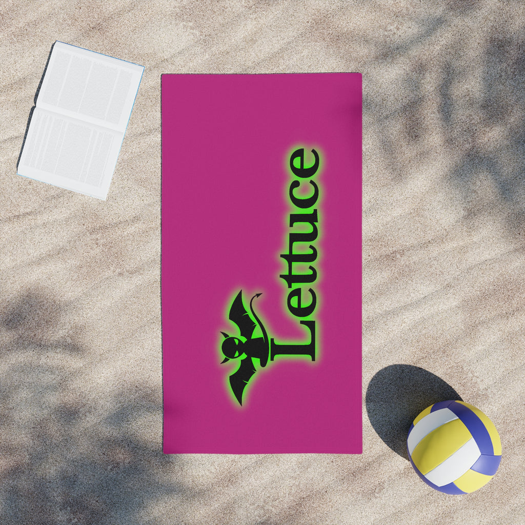 Devil's Lettuce Beach Towels Pink
