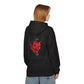 Killer Budz Fleece Hoodie with Devil's Lettuce Print, Unisex Cozy Sweatshirt for Campfire Nights, Halloween Gifts, Streetwear