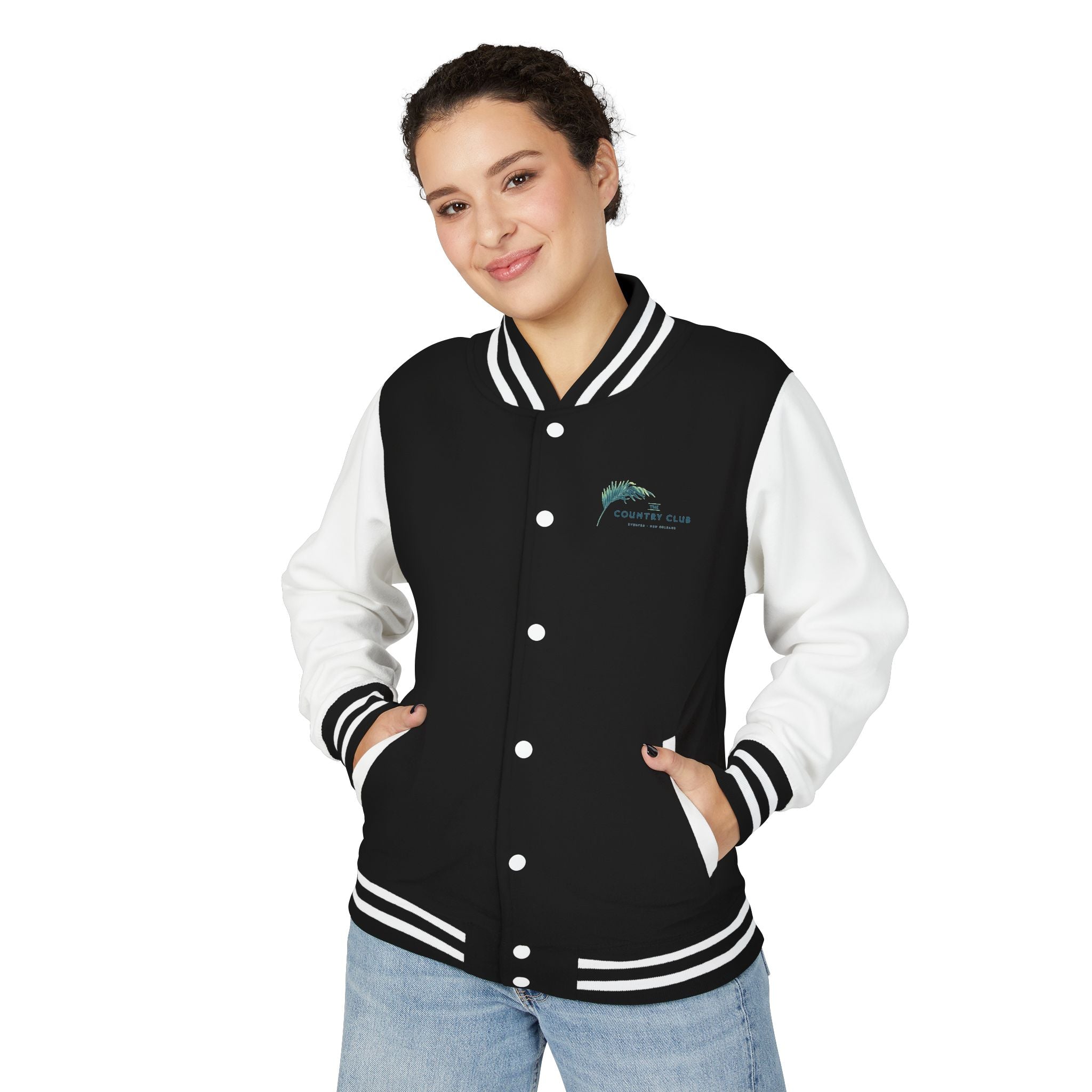 Letterman Jacket - The Country Club Palm Logo Varsity Jacket