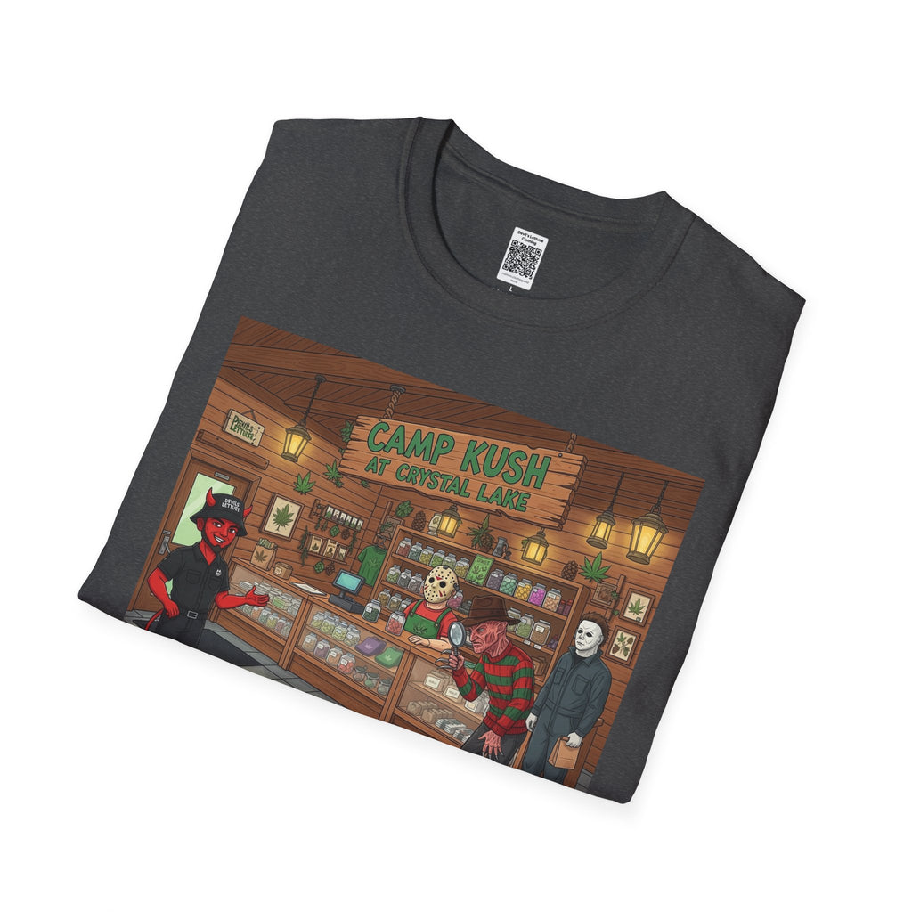 Camp Kush at CrystalLake, Ideal for Halloween Gatherings, Gift for Friends, Unique Design, Casual [...]
