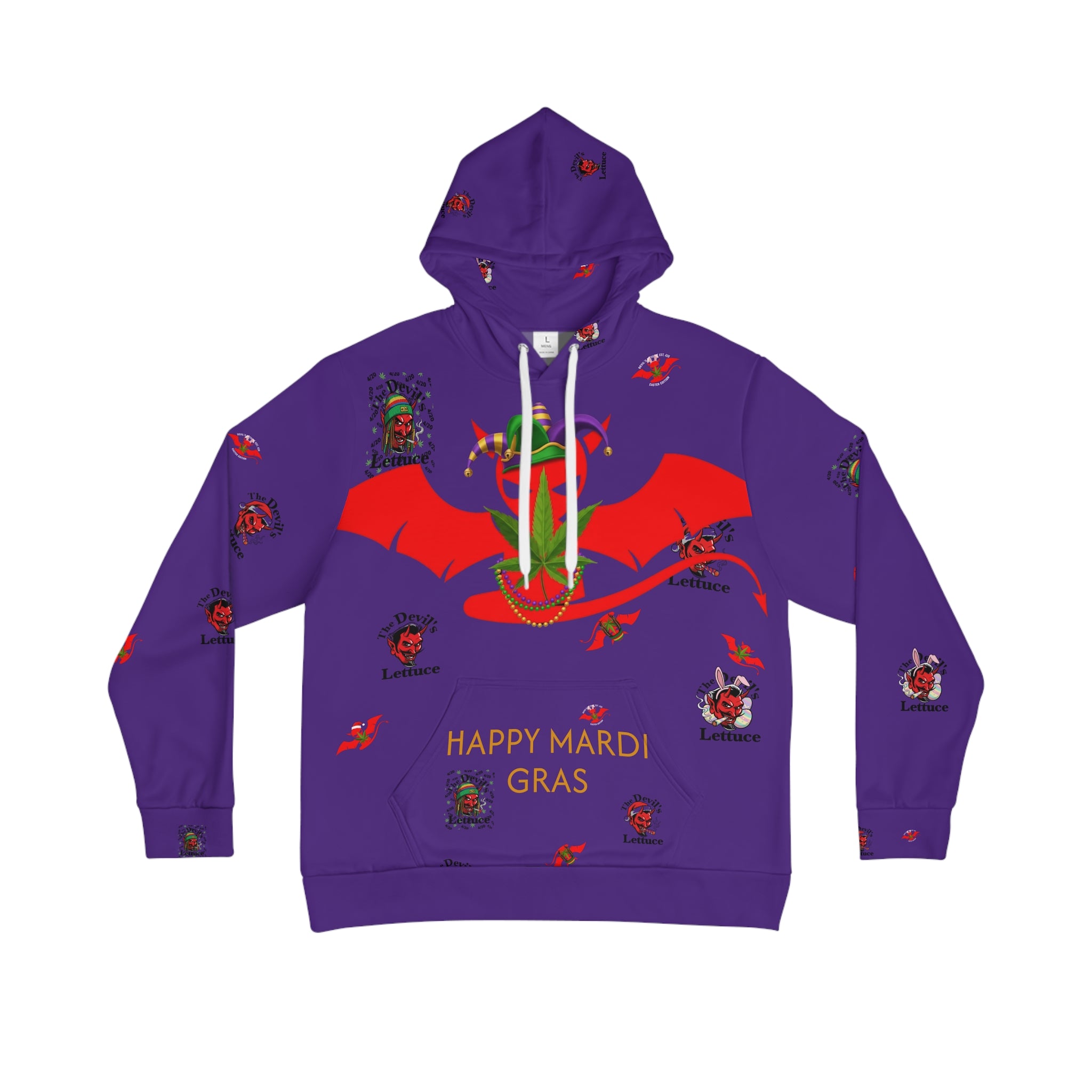 Devil's Lettuce Seasons Hoodie(Mardi Gras Series purple)