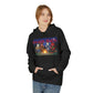 Killer Budz Fleece Hoodie with Devil's Lettuce Print, Unisex Cozy Sweatshirt for Campfire Nights, Halloween Gifts, Streetwear