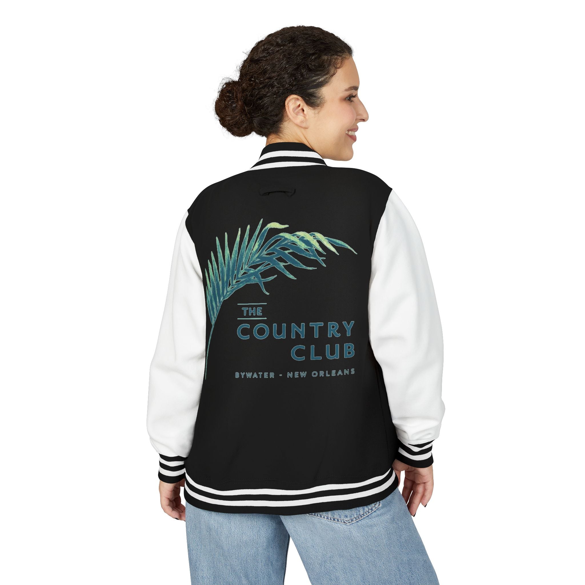 Letterman Jacket - The Country Club Palm Logo Varsity Jacket