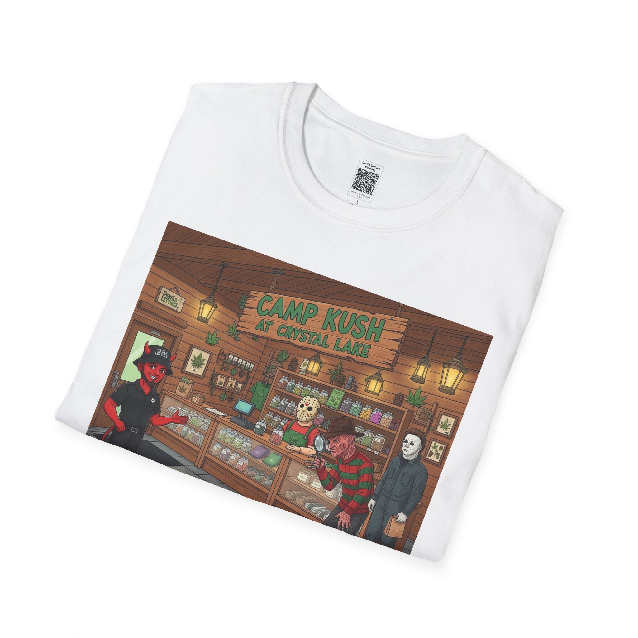 Camp Kush at CrystalLake, Ideal for Halloween Gatherings, Gift for Friends, Unique Design, Casual [...]
