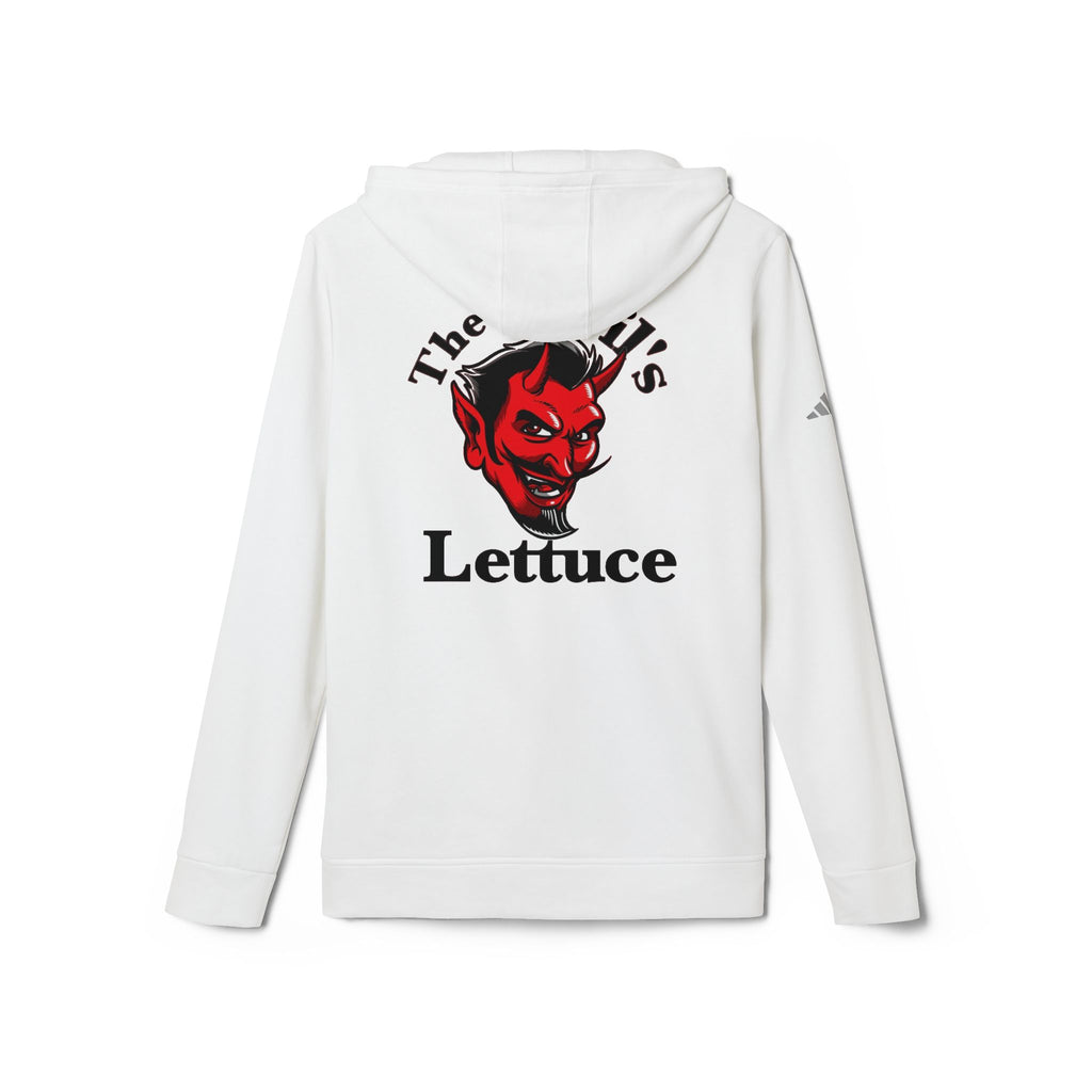 Devil’s Lettuce Hoodie — Graphic White Fleece Pullover