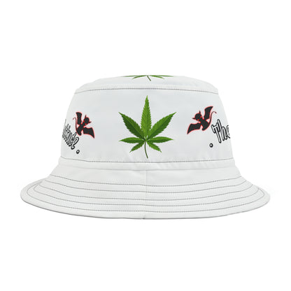 Devil's Lettuce Bucket Hat/white (AOP) 2