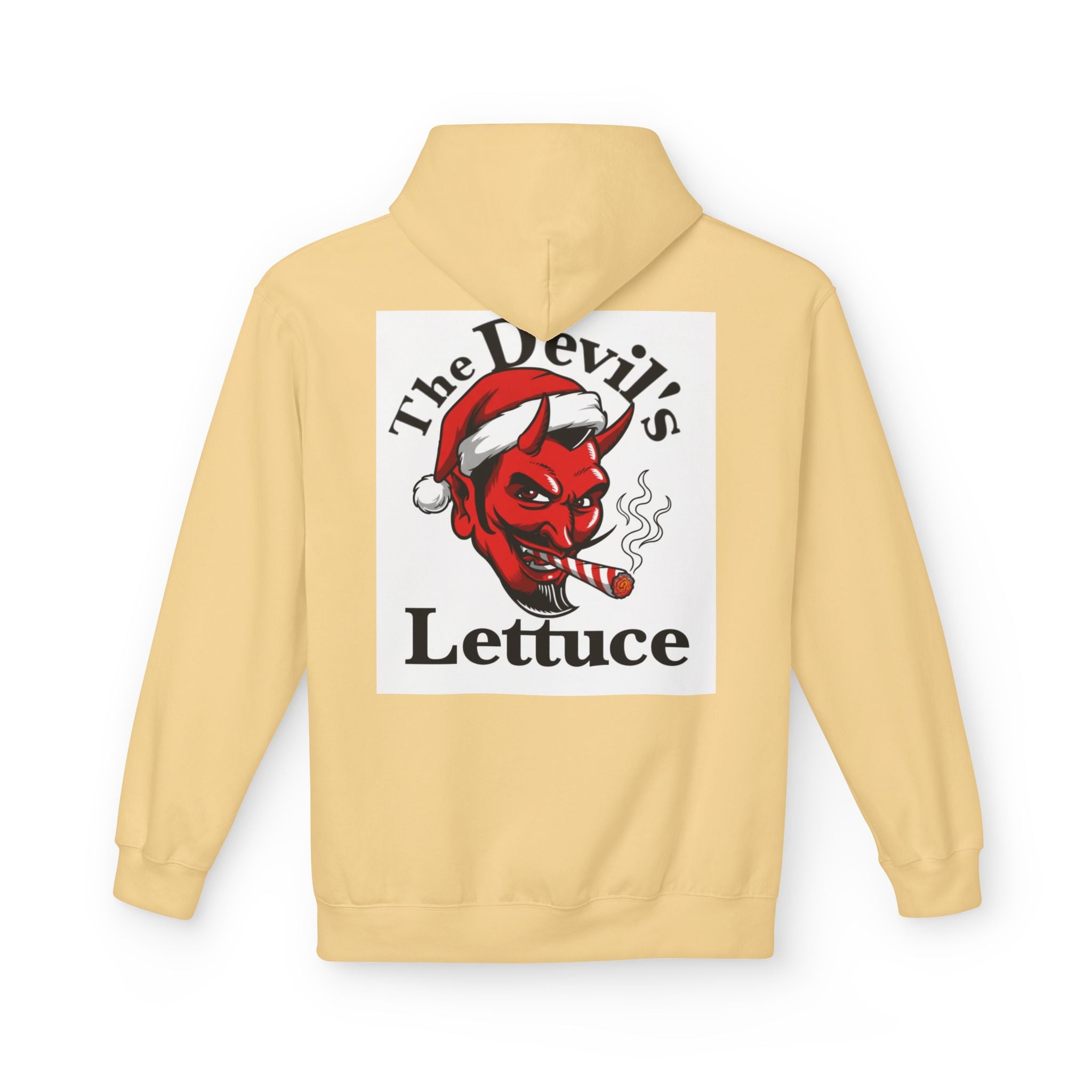 Classic Devil's Lettuce Christmas Hoodie - Premium Cannabis-Themed Apparel Unisex Cozy Sweatshirt for Campfire Nights, Christmas Gifts, Streetwear