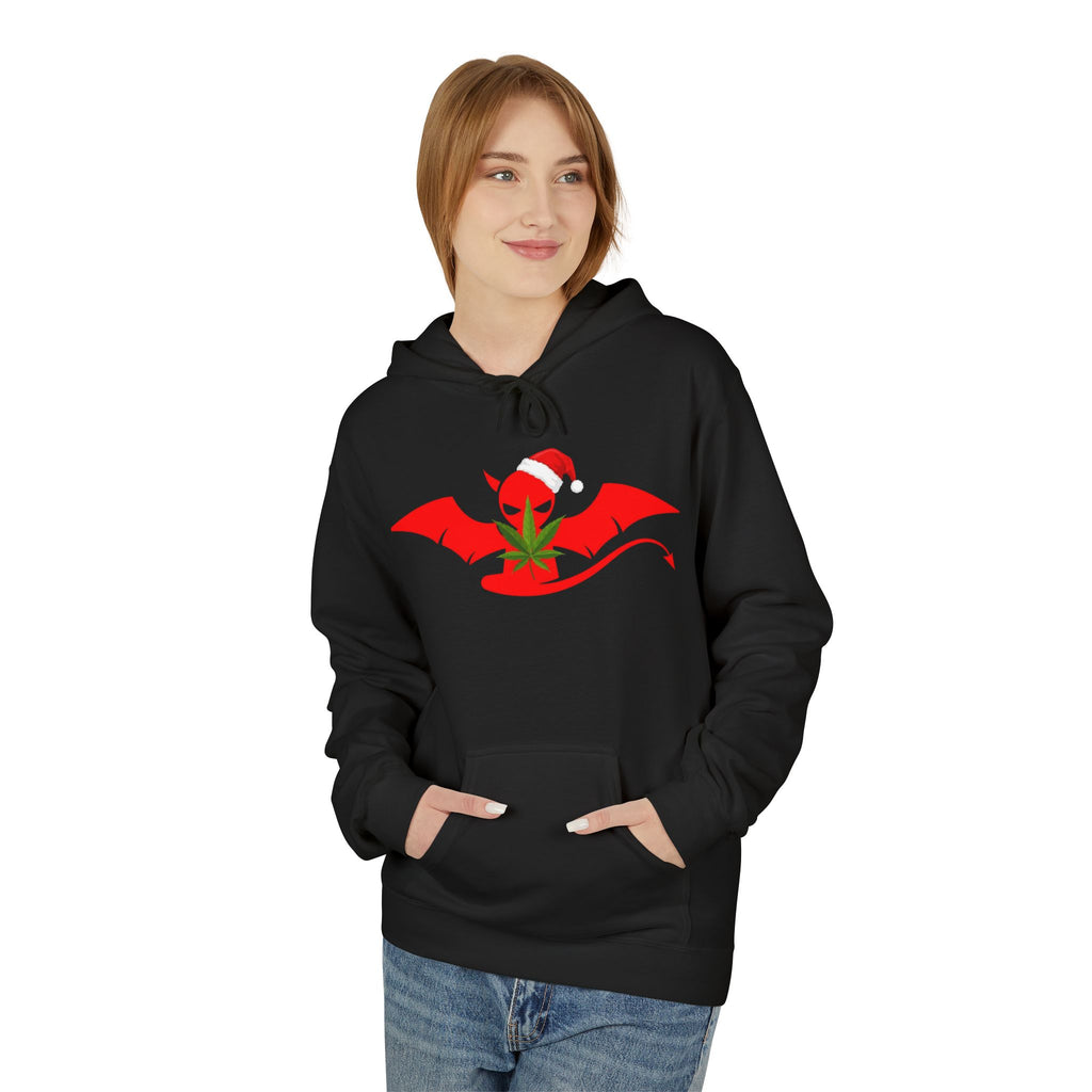 Classic Devil's Lettuce Christmas Hoodie - Premium Cannabis-Themed Apparel Unisex Cozy Sweatshirt for Campfire Nights, Christmas Gifts, Streetwear