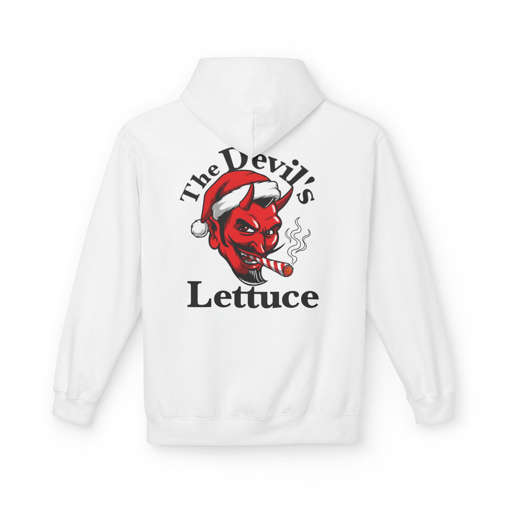 Classic Devil's Lettuce Christmas Hoodie - Premium Cannabis-Themed Apparel Unisex Cozy Sweatshirt for Campfire Nights, Christmas Gifts, Streetwear