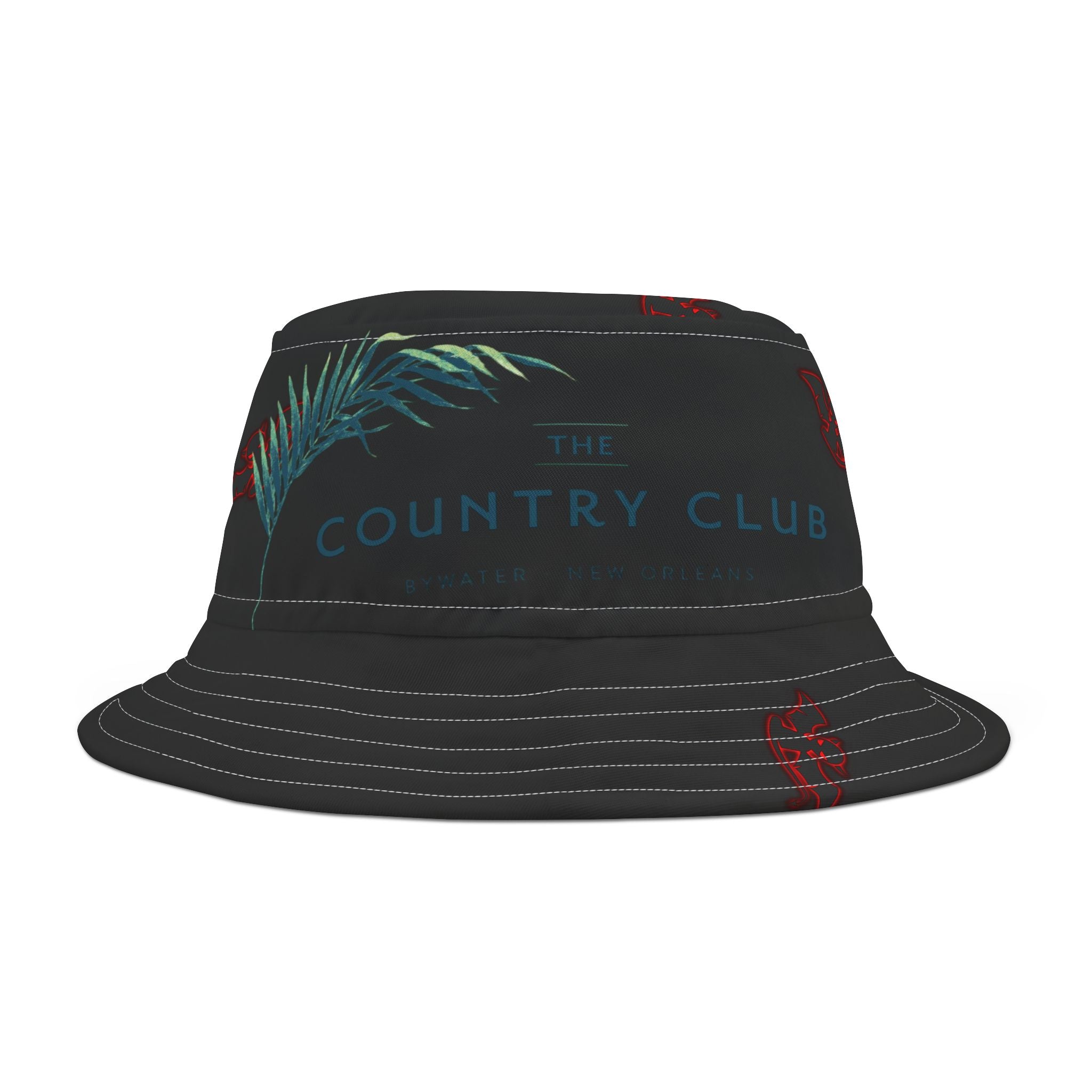 Country Club Bucket Hat/black(AOP) – The Devil's Lettuce