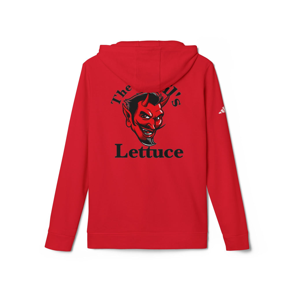 Devil’s Lettuce Hoodie — Graphic White Fleece Pullover