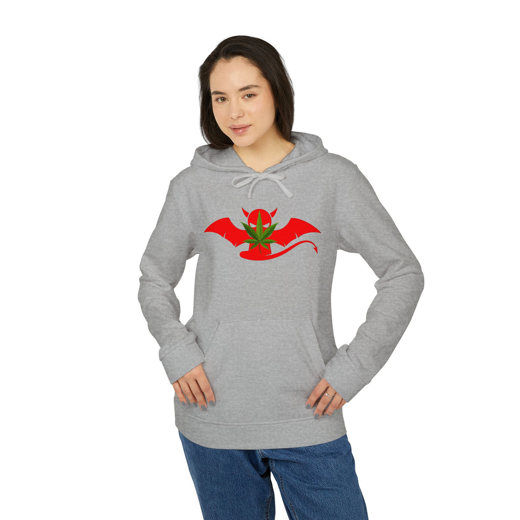 Devil’s Lettuce Hoodie — Graphic White Fleece Pullover