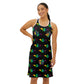 Weed/devil pattern Gay Pride Women's Racerback Dress (AOP)