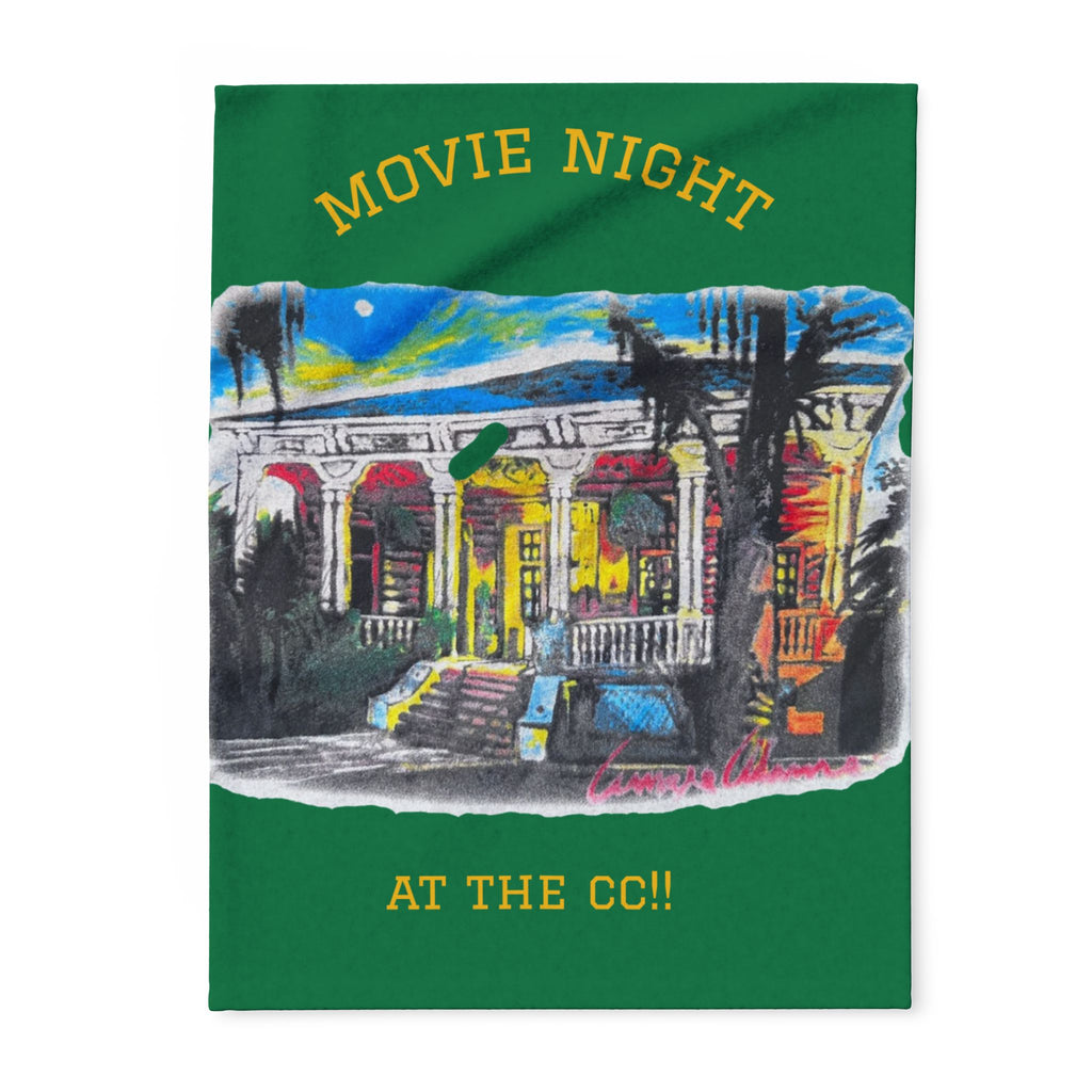 Movie Night Arctic Fleece Blanket – 'Movie Night at the CC!!' Cozy Throw